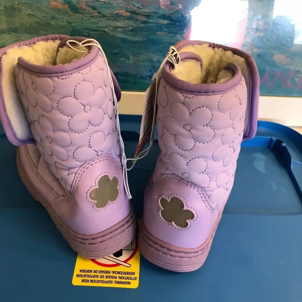 NWT kids Purple snow boots Sz 11/12 outdoor winter
